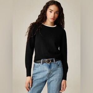 NWT J.Crew 100% Cashmere Cropped Fit Sweater Sz Small